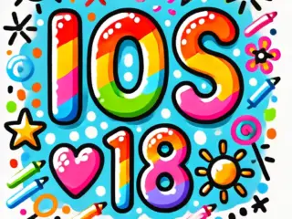 DALL·E-2024-06-14-13.42.26-A-colorful-and-playful-design-of-the-text-iOS-18-as-if-drawn-by-a-6-year-old-child.-Use-bright-and-varied-colors-with-the-letters-in-a-fun-childli