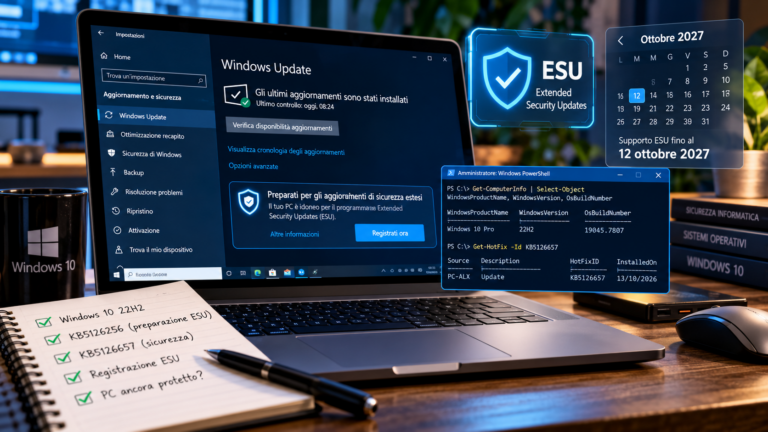 Aggiornamenti Windows 10 e sicurezza ESU