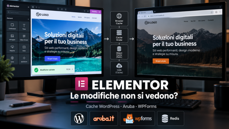 Elementor_ modifiche invisibili per la cache